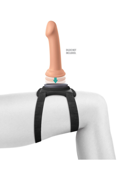 PIPEDREAMS Body Dock Lap Strap Harness - Arnés Sensual Sin Complicaciones con Succión Potente