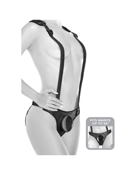 PIPEDREAMS Body Dock Strap-On Suspenders: ¡Sin Anillos y Sin Complicaciones!