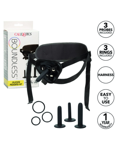 CalExotics Boundless Kit de Fijación de Silicona - Placer Anal Sin Límites y Arnés Ajustable