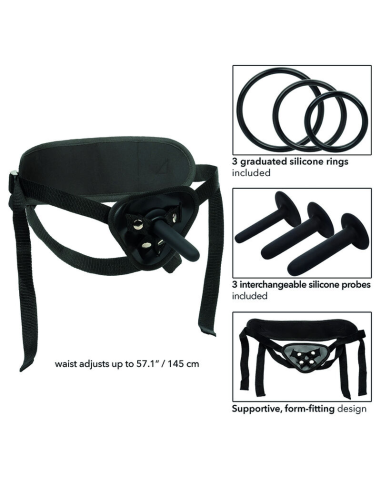 CalExotics Boundless Kit de Fijación de Silicona - Placer Anal Sin Límites y Arnés Ajustable