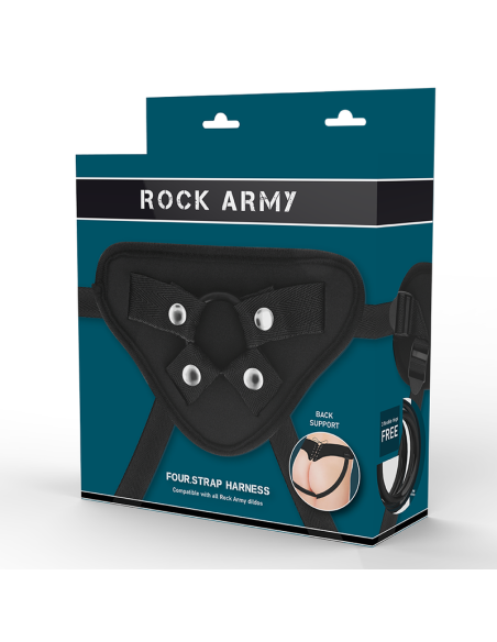 ROCKARMY - Arnés Ajustable y Anillos Flexibles | SexPlace.MX