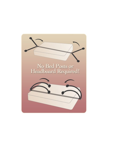 Fetish Fantasy Series - Kit Ataduras para la Cama | ¡Transforma tu Pasión!