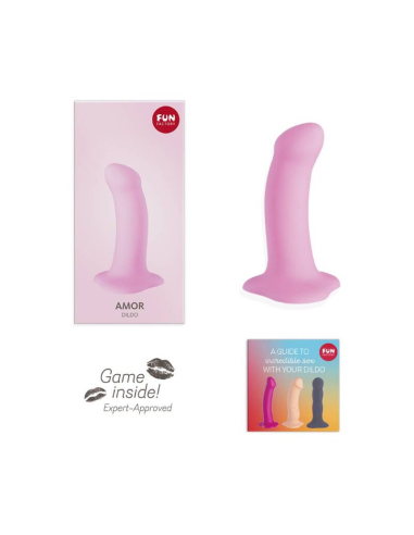 FUN FACTORY - AMOR CANDY ROSE: Consolador Versátil de Silicona para Placer Vaginal y Anal