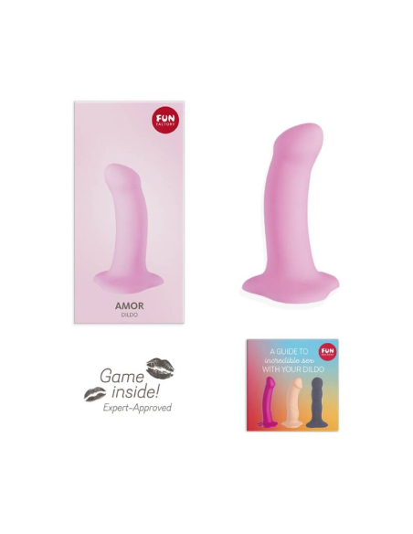 FUN FACTORY - AMOR CANDY ROSE: Consolador Versátil de Silicona para Placer Vaginal y Anal