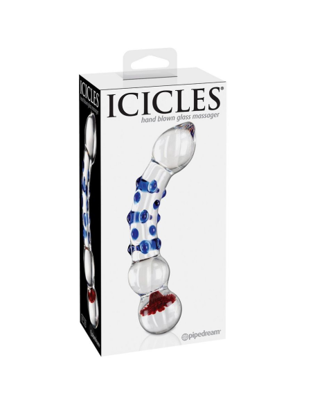 ICICLES N. 18: Masajeador de Vidrio Elegante y Hipoalergénico para Placer Duradero