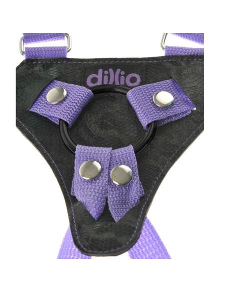 Dillio Arnés Strap On con Dildo 17.8 cm - Ajuste Seguro y Hecho a Mano en EE.UU.