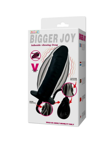 BAILE - BIGGER JOY DILDO HINCHABLE CON VIBRACIÓN 16 CM | Innovación y Placer Expandible