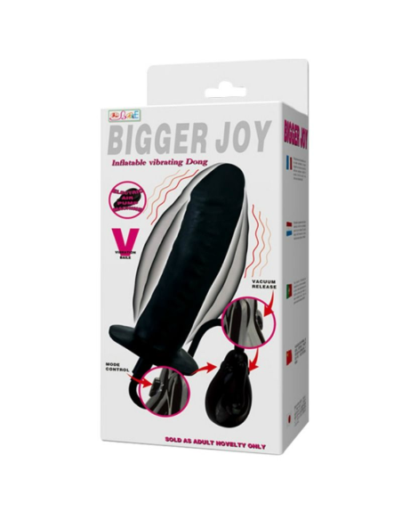 BAILE - BIGGER JOY DILDO HINCHABLE CON VIBRACIÓN 16 CM | Innovación y Placer Expandible