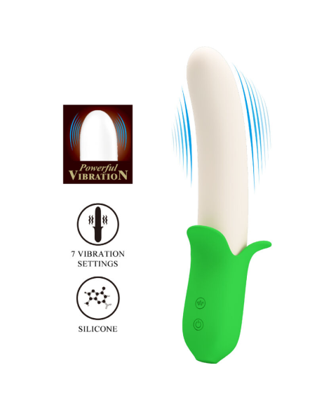 Vibrador Pretty Love Banana Knight - 7 Modos de Vibración Silicona para Placer Intensificado