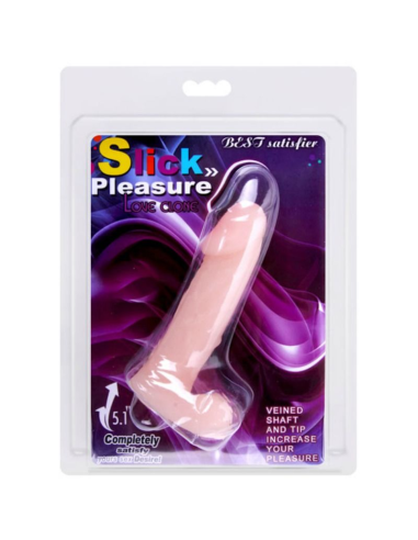 BAILE - Slick Pleasure Dildo Realístico: Suave y Flexible para Él y Ella