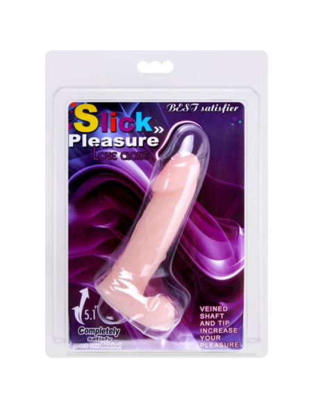 BAILE - Slick Pleasure Dildo Realístico: Suave y Flexible para Él y Ella