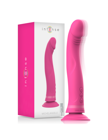 Intense™ Michelangelo Dildo Vibrador de Silicona Rosa - Placer Potente y Suave