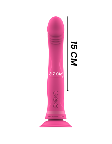 Intense™ Michelangelo Dildo Vibrador de Silicona Rosa - Placer Potente y Suave