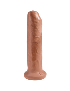 KING COCK - Pene Realista con Prepucio 17.8 cm Caramelo | SexPlace.MX
