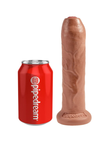 KING COCK - Pene Realista con Prepucio 17.8 cm Caramelo | SexPlace.MX