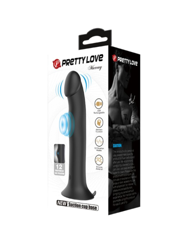 PRETTY LOVE - MURRAY Dildo Vibrador Negro | SexPlace.MX