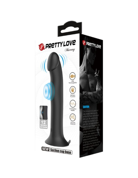 PRETTY LOVE - MURRAY Dildo Vibrador Negro | SexPlace.MX