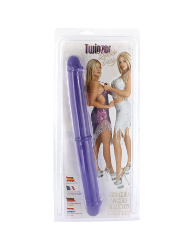 Doble Pene Morado 30 cm - Seven Creations | Placer y Versatilidad