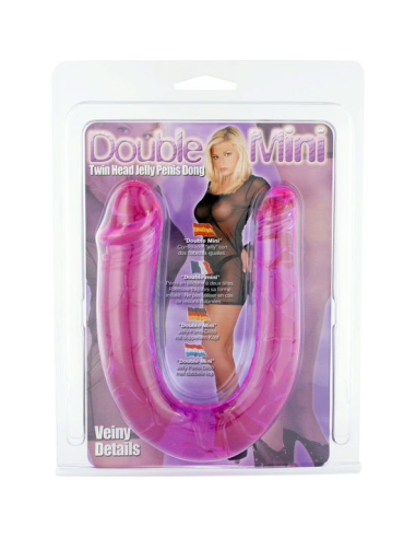 Pene con Dos Cabeceras de Gelatina Flexible - Seven Creations | Juguete Sexual Versátil