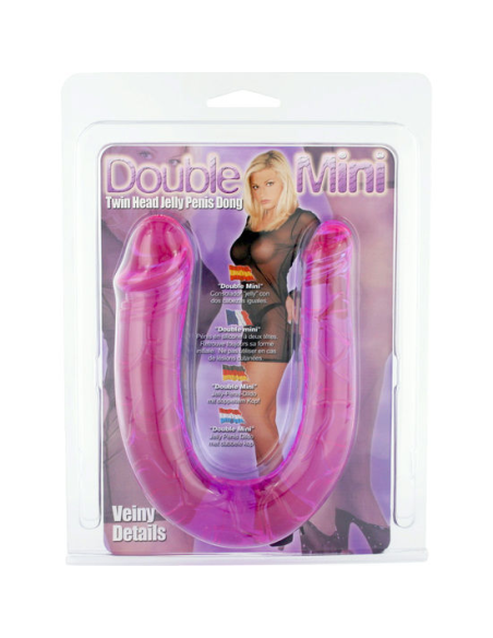 Pene con Dos Cabeceras de Gelatina Flexible - Seven Creations | Juguete Sexual Versátil