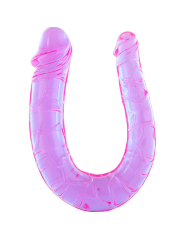 Pene con Dos Cabeceras de Gelatina Flexible - Seven Creations | Juguete Sexual Versátil