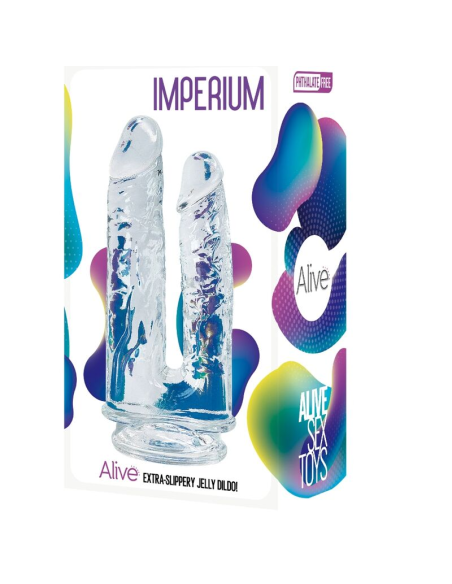ALIVE - IMPERIUM Pene Realistico Doble Transparente | SexPlace.MX