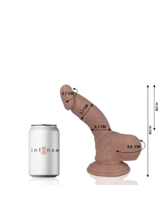 MR INTENSE Dildo Realista 16 cm - Tacto Suave, Hipoalergénico y Ventosa para Uso sin Manos