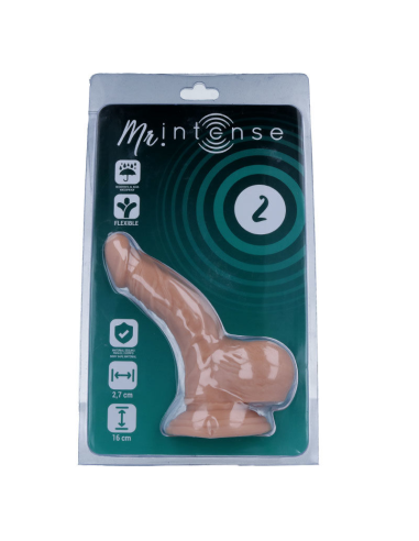 MR INTENSE Dildo Realista 16 cm - Tacto Suave, Hipoalergénico y Ventosa para Uso sin Manos