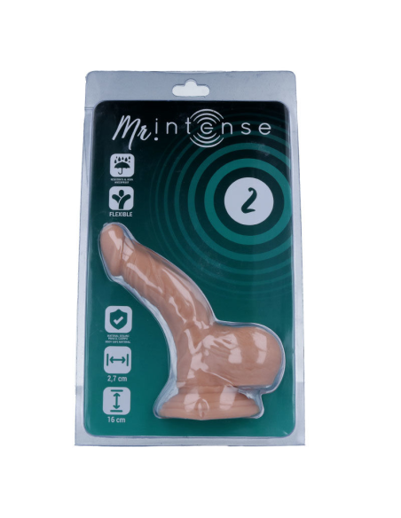 MR INTENSE Dildo Realista 16 cm - Tacto Suave, Hipoalergénico y Ventosa para Uso sin Manos