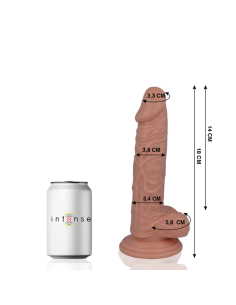 Dildo Realista Mr. Intense - 18 cm x 3.8 cm - Tacto Suave y Ventosa Inclusiva