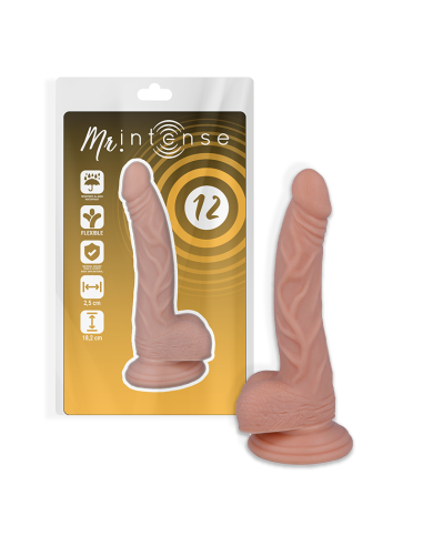 MR INTENSE - Dildo Realista 18.2 cm - Suave y Flexible, Ideal para Todos