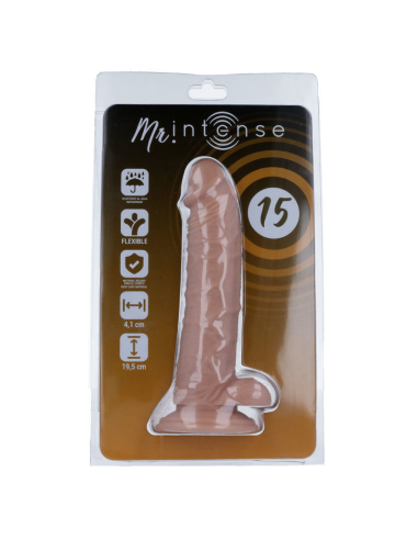 MR INTENSE - Dildo Realista 19.5 cm | Suave, Hipoalergénico y con Ventosa