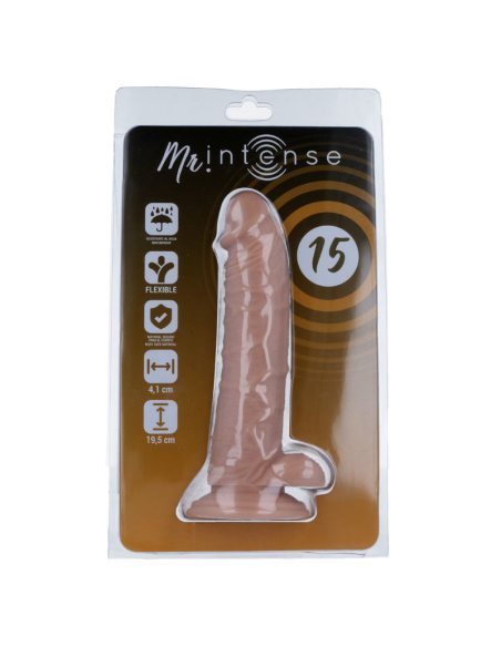 MR INTENSE - Dildo Realista 19.5 cm | Suave, Hipoalergénico y con Ventosa