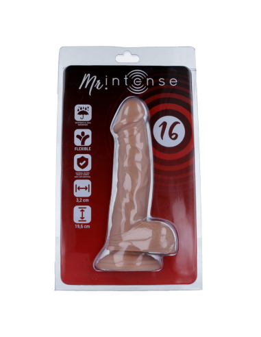 MR INTENSE - Dildo Realista 19.6 cm | Suave, Hipoalergénico y Ventosa