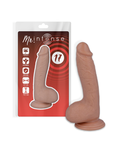MR INTENSE - Dildo Realista 19.7 cm para Placer Sin Límites - Suave, Flexible y Hipoalergénico