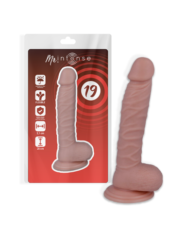 MR INTENSE - Dildo Realista 20 cm | Suave, Flexible y Hipoalergénico