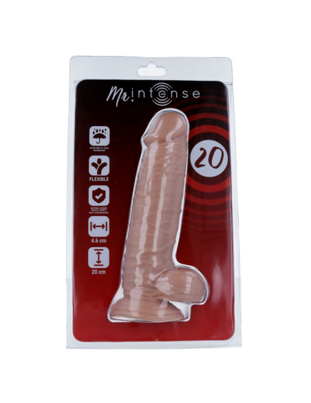 Mr. Intense - Dildo Realista 20 cm | Tacto Suave, Hipoalergénico y Ventosa