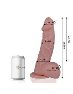 MR INTENSE - Dildo Realista 21.8 cm | Tacto Suave y Flexible con Ventosa