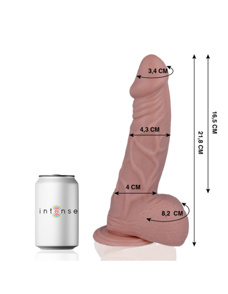 MR INTENSE - Dildo Realista 21.8 cm | Tacto Suave y Flexible con Ventosa