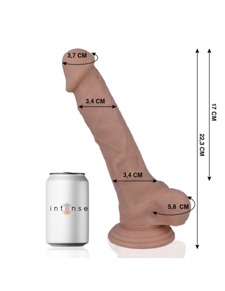 Mr. Intense - Dildo Realista 22.3 cm | Suave, Flexible y Hipoalergénico