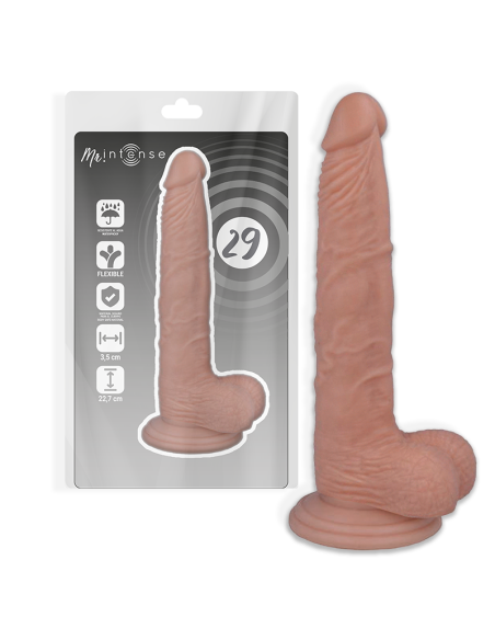 MR INTENSE - Dildo Realista de 22.7 cm - 100% Natural, Flexible y Hipoalergénico