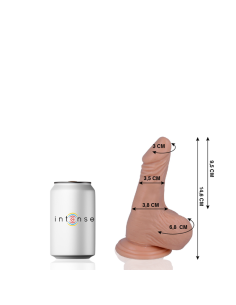 MR INTENSE - PENE REALISTA 14.6 CM | Dildo Suave, Flexible y Hipoalergénico con Ventosa