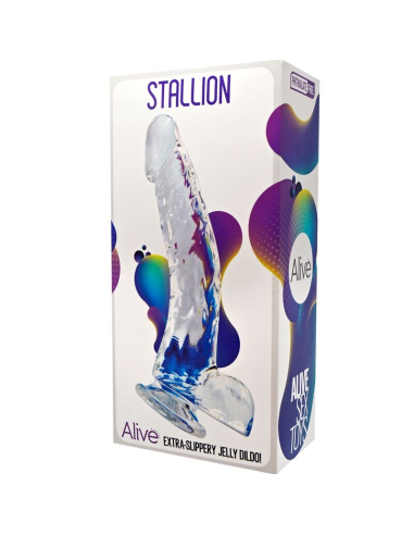 ALIVE - STALLION Pene Realistico Transparente 22 CM | SexPlace.MX