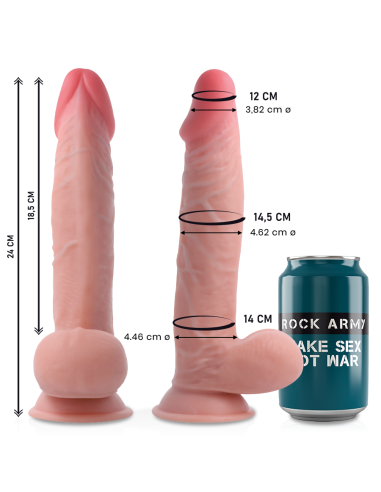 ROCKARMY Sherman Dildo Realista 24 cm