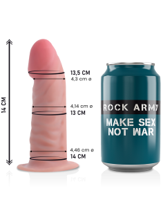 ROCKARMY Tiger Dildo Realista 14 cm - Doble Densidad para Placer Intenso