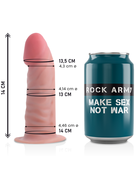 ROCKARMY Tiger Dildo Realista 14 cm - Doble Densidad para Placer Intenso