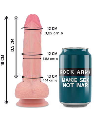 ROCKARMY Mustang: Dildo Premium de Silicona Líquida 18 cm | Realismo y Placer Garantizados