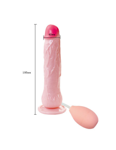 BAILE - EROS PENE EYACULADOR REALISTICO | Dildo Realista con Ventosa y Eyaculacion