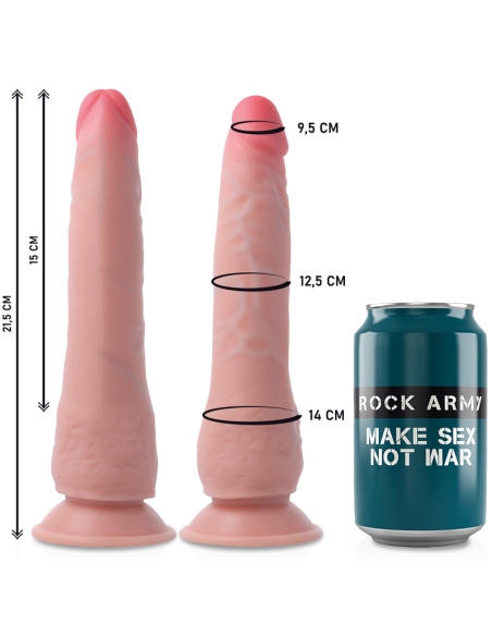 ROCKARMY Arnés + Dildo Realista Dual Density Crusader | SexPlace.MX