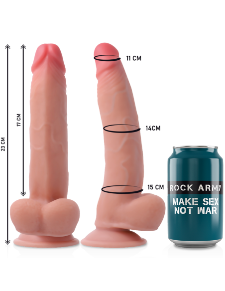 ROCKARMY - Arnés + Dildo Realista Leopard 23 cm